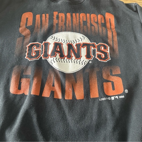 Vintage 1995 San Francisco Giants Logo 7 Crewneck Sweatshirt – MLB - USA Made - Picture 2 of 10